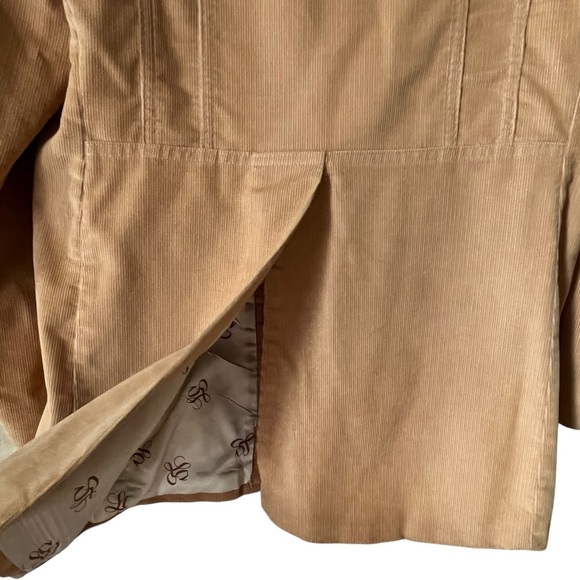 Vintage Levis Panatella Tan Corduroy 3 Piece Retro Suit 44” Chest 32” Waist - Picture 14 of 16